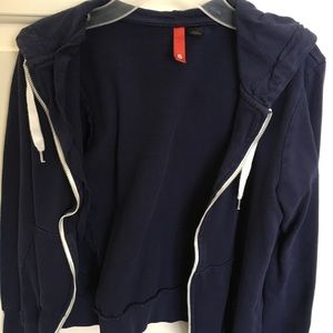 2/$10 navy blue zip up jacket